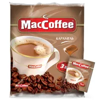 Սուրճ MacCoffee, լուծվող, 3-ը մեկում, 18 գ, կարամելի համով։