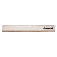 Ruler plastic transparent, 30 cm.