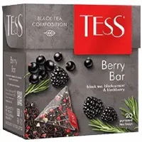 Թեյ Tess բուրգաձև փաթեթներով. Տուփի մեջ 20 փաթեթ, Berry Bar