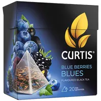 Tea Curtis in pyramid packaging, 20 pieces, Blue Berries Blues.