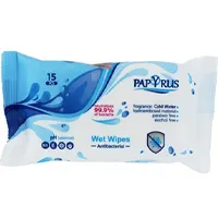 Wet wipes Papyrus antibacterial, 15 pcs.