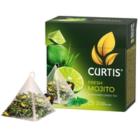 Թեյ Curtis բուրգաձև, փաթեթում 20 հատ, Fresh Mojito.