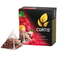 Թեյ Curtis բուրգաձև, փաթեթում 20 հատ, Very berry.