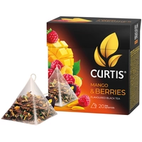 Թեյ Curtis բուրգաձև, փաթեթում 20 հատ, Mango & Berries.