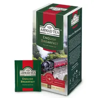 Ahmad tea, English breakfast, 25 tea bags per pack.