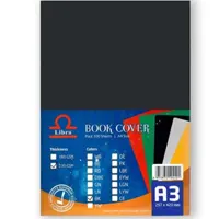 Binding cover, A3, 250 gsm, black.