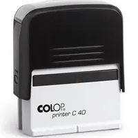 Stamp empty Colop Printer C 40, size 23 x 59 mm.