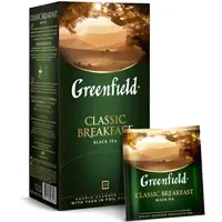 Tea bags, 25 bags per box, Classic Breakfast, black.