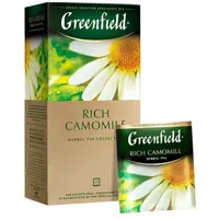 Tea bags, 25 bags per box, Rich Camomile.