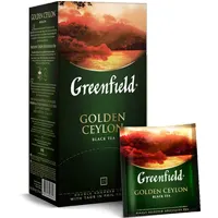 Чай в пакетиках, 25 пакетов в упаковке, Golden Ceylon, черный чай