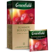 Tea bags, 25 bags per box, Summer Bouquet, herbal fragrance, raspberry, rosehip