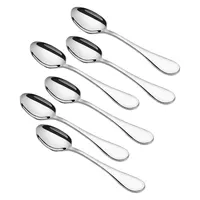 Չժանգոտվող պողպատից սեղանի գդալներ մեծ, 6 հատ