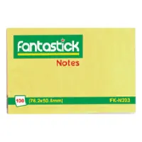 Թերթիկներ նշումների համար, կպչուն, 51մմ x 76մմ, 100 թերթ, դեղին