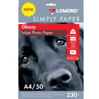 Фотобумага Глянцевая, формат А4, 230 гр., 50 листов, Simply Lomond Econom 0102155