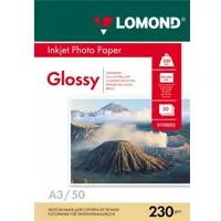 Ֆոտոթուղթ Փայլուն, A3 ֆորմատ, 230 գր, 50 թերթ, Lomond 0102025