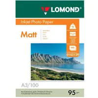 Фотобумага Матовая, формат А3, 95 гр., 100 листов, Lomond 0102129