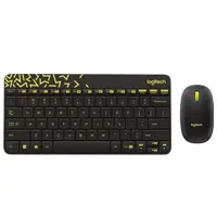 Беспроводная клавиатура +мышь Logitech MK240 Nano , Black/Chartreuse (L920-008213)