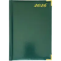 Օրատետր 2026 թ-ի համար A5 ֆորմատի, անգլերեն լեզվով, փափուկ կազմ, կանաչ