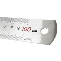 Ruler stainless, 100cm / 40 inches.