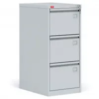 Metal filing cabinet for storing documents, hanging files (А4 & foolscape). 3 drawers, 1 central lock, size 1025*465*630, weight 45kg. Permissible load per drawer up to 30kg. Preorder, 30 days delivery.