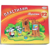 Պլաստիլին, 12 գույն