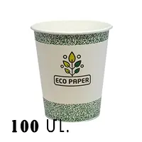 Cup disposable, paper 100 ml (small, coffee size) 50 pcs per pack.