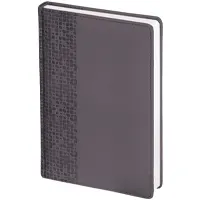 Diary A5, undated, 160 sheets, paper 70 gsm "Vivella Prestige", grey