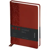 Diary A5, undated, 160 sheets, paper 70 gsm "Vivella Prestige", brown