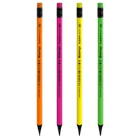 Pencil "Flexy Neon" HB, sharpened., plastic, case of different colors, with eraser.