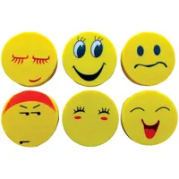 Eraser "Smily Face", round, 26*6mm