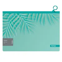 Zip folder, A4, 200 micron thickness, green