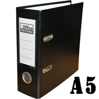 Lever box files with edge protector, A5 size, 2 rings, 8cm