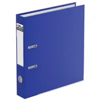 Lever box file with edge protector, finger hole, 2 "D" type rings, A4 size,, 4 cm, blue.