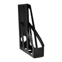 Magazine tray, plastic, 8 cm, black.