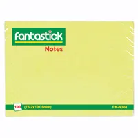 Թերթիկներ նշումների համար, կպչուն, 76մմ x 102մմ, 100 թերթ, դեղին