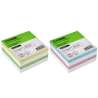 Sticky Notes, 80 x 80 x 40 mm, colored, 340 sheets, pastel colors