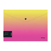 Button-type file, A4 format, 180 microns, pink/yellow