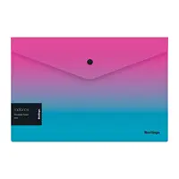 Button-type file, A4 format, 180 microns, pink/blue