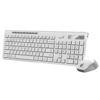 Ստեղնաշար + մկնիկ, անլար, Bluetooth միացումով, W8230, սպիտակ