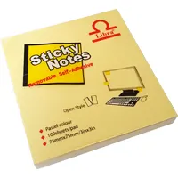 Sticky Notes, 76 x 76mm, 100 pages, yellow.