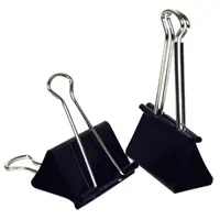 Binder clip, 51 mm, efficiently binds from 150 to 200 pages, 12 pieces in a pack.