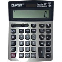 Հաշվիչ սեղանի Techno 7872-12, 12 նիշ, միջին չափի,  սնուցման 2 աղբյուր (15սմ*20սմ)