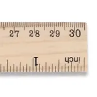 Ruler wooden, 30cm.