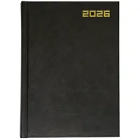 Օրատետր 2026 թ-ի համար A5 ֆորմատի անգլերեն լեզվով, պինդ կազմով, սև