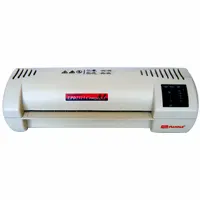 A3 Laminator: Laminating width - 240mm, speed - 0,3 m/min, thickness - max 0,6mm. Weight - 1,6 kg, dimensions - 450(L)*159(W)*72(H) mm.