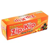 Zip lock bags for food, 18 x 14 cm, 50 pieces, white.