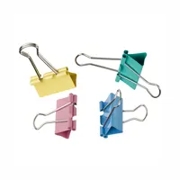 Binder clip, 15 mm, efficiently binds up to 40 pages, 12 pieces in a pack.