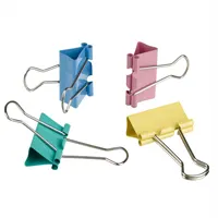 Binder clip, 19mm, efficiently binds from 40 to 60 pages, 12 pieces in a pack