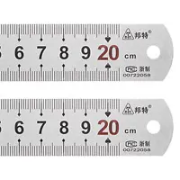 Ruler stainless, 20cm / 8 inches.