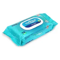 Wet tissues, antibacterial, 72 pcs per pack.